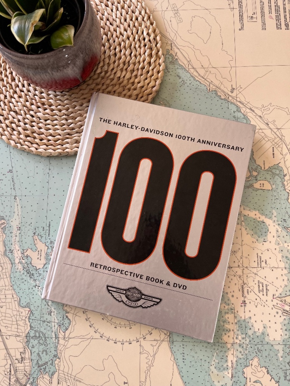 Vintage 2003 100 Years of Harley Davidson Retrospective Book & DVD